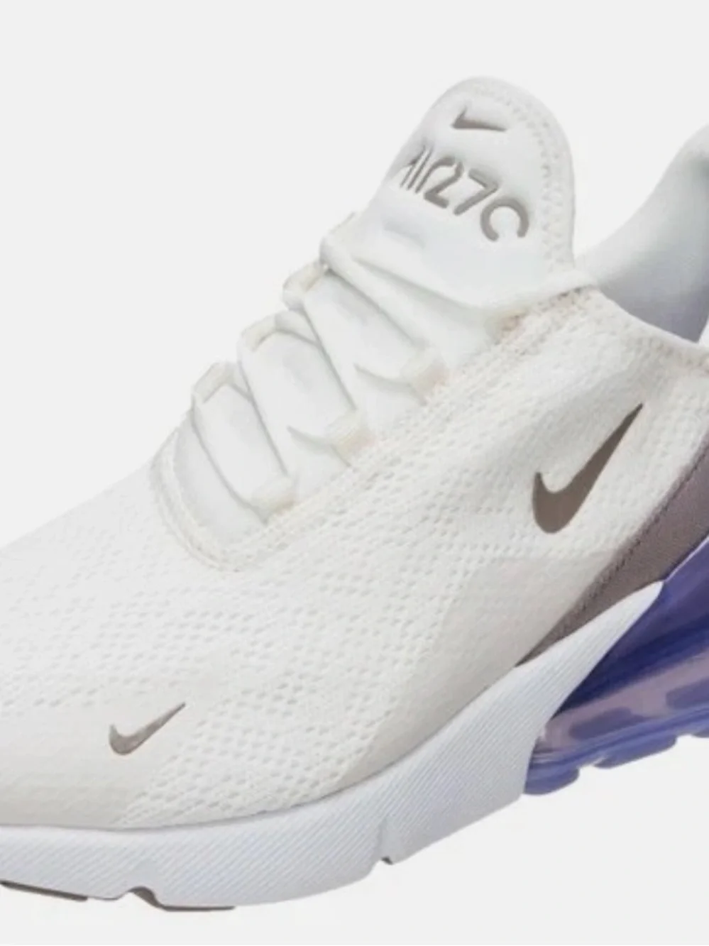Nike Air Max 270 Women's Athletic Shoes Sail Pumice Space Purple